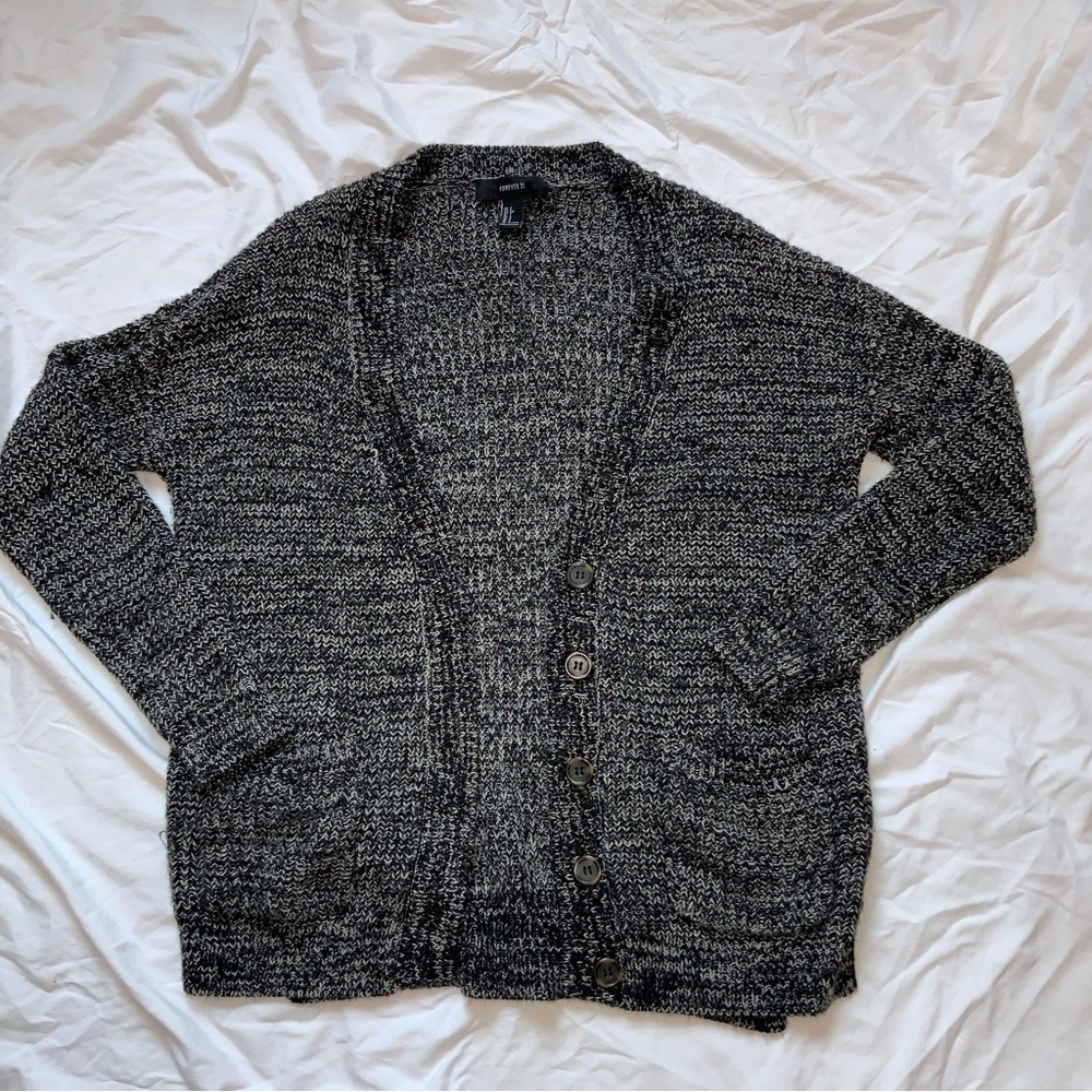 Forever 21 marbled cardigan